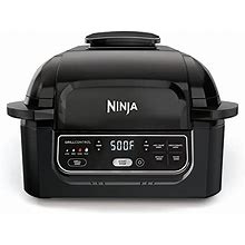 Ninja AG302H Foodi 5-In-1 Indoor Grill With Air Fry, Roast, Bake & Dehydrate (Black)