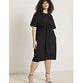 Plus Size Women's Cross Front Flutter Sleeve Dress By ELOQUII In Peppery Vermillion (Size 20)