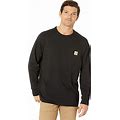 Carhartt Force Relaxed Fit Midweight Long Sleeve Pocket Tee Men's Clothing Black : SM (Reg)