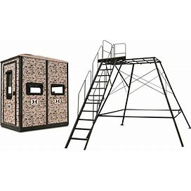 Hawk Double Box Blind With 10' Premium Tower
