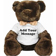 Custom Message Personalized Gift: 8 Inch Teddy Bear Stuffed Animal