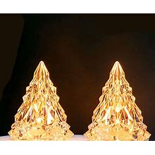 Alblinsy LED Light Up Tabletop Christmas Tree,2PCS Mini Xmas Night Light Christmas Ornaments Decoration, LED Xmas Tree Home Holiday Party Table Shop