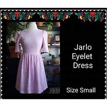 Jarlo | Pink Eyelet Dress