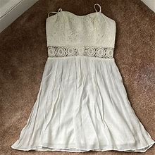 Bcx Dresses | Lace Bust Boho Flow Dress | Color: White | Size: 7J