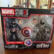 Marvel Avengers: Legends Captain America & Crossbones 2-Pack - New Toys & Collectibles | Color: Silver