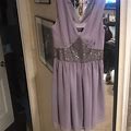 Guess Dresses | Lavender And Silver Beaded Guess Dress | Color: Purple/Silver | Size: 2