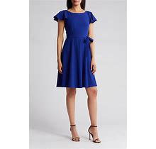 Calvin Klein Comm Tie Waist Dress In Ultramarine At Nordstrom Rack, Size 10