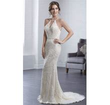 Christina Wu Elegance - 15646 Halter Fully Beaded Tulle Bridal Dress