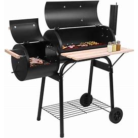 Portable Charcoal Grill In Black