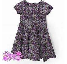 Purple Floral Planchette Dress || Baby || Toddler || Kid || Child || Witch || Floral || Witchy || Flowers || Girly || Outfit || Dress