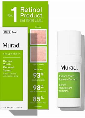 Murad Retinol Youth Renewal Serum - Fast-Acting Retinol Serum For Face And Neck - Visibly Improves Lines And Wrinkles, Skin Looks Firmer And Feels