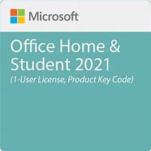 Microsoft Office Home & Student 2021 (1-User License, Product Key Code) 79G-05396