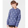 9595Gb Hanes Alternative Unisex Youth Challenger Hoodie Pacific Blue Star L