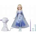 Disney Frozen II Sister Styles Elsa Fashion Doll With Extra-Long Blonde Hair, Braiding Tool & Hair Clips - Toy For Kids Ages 5 & Up
