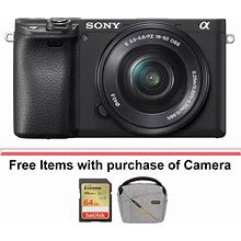 Sony Alpha A6400 Mirrorless Digital Camera With 16-50mm Lens (Black)