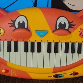 B. Smart My B.Toys Meowsic Singing Orange Cat Piano Keyboard W/ Microphone Music Toy - Toys & Collectibles | Color: Orange