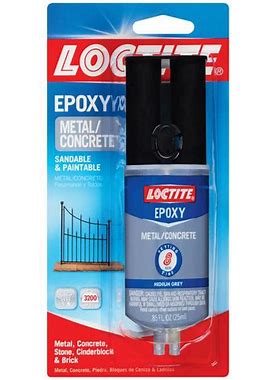 Loctite Metal & Concrete Epoxy Adhesive In Gray, 0.85 Oz