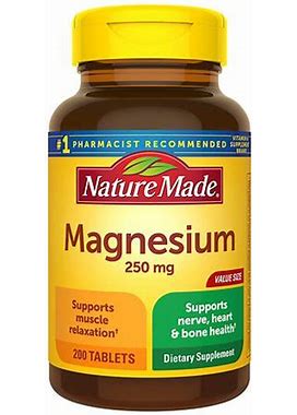 Nature Made Magnesium Oxide 250 Mg Tablets - 200.0 Ea