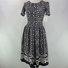 Lularoe Dresses | Nwt Lularoe Beautiful Amelia Dress | Color: Black/White | Size: Xs