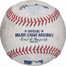 New York Yankees Game-Used Baseball Vs. Los Angeles Angels On June 2, 2022 - Game One Of Doubleheader