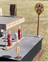 Image result for Ho Scale Gas Station