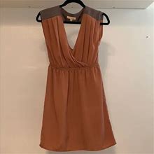 Aritzia Dresses | Aritzia Silk Dress | Color: Gray/Orange | Size: Xs