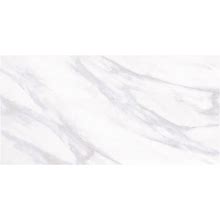 Style Selections Bianco Carrara 12-In X 24-In Glazed Ceramic Marble Look Floor And Wall Tile (1.92-Sq. Ft/ Piece) | 110013436