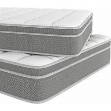 Moasis 10-Inch Hybrid Mattress With Cooling-Gel Memory Foam Pocket Coils Mattress In A Box - Full