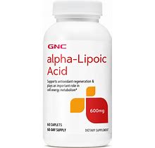 GNC Alphahealthy -Lipoic Acid Healthy - 60 Caplets (60 Servings)