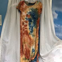 Lexington Avenue Dresses | Lexington Avenue Maxi Dress | Color: Blue/Tan | Size: L