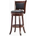 American Angler Cherry 29-Inch Solid Wood Bar Stool - New Home | Color: Black