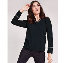 Blair Women's Embroidered Thermal Top - Black - 2XL - Womens