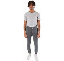 Brooklyn Cloth Men Sweatpants Polyester - Streetwear Style With Elasticized Cuffs, Gray - Medium