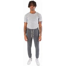 Brooklyn Cloth Men Sweatpants Polyester - Streetwear Style With Elasticized Cuffs, Gray - Large