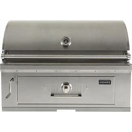Coyote 36" Built-In Stainless Steel Charcoal Grill - C1CH36