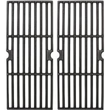 GRISUN Grill Grates For Oklahoma Joe's Longhorn Combo Grill, For Charcoal Firebox Area, Nexgrill 720 0826, Charbroil 461251314, Cast Iron Grill Grids