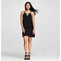 NEW Women's Mossimo Polyester Above The Knee Shift Dress Black Size XS