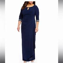 Alex Evenings Dresses | Navy Blue Formal Dress Size 14P Petite | Color: Blue | Size: 14P