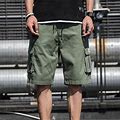 Man Clothing Clearance Under $5,Poropl Summer Casual Athletic Cargo Sport Fitness Overalls Clearance Shorts For Men Under $5.00 Green Size 4