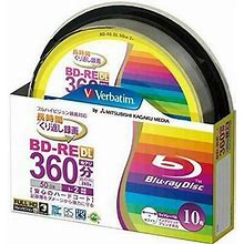Verbatim Rewritable Blu-Ray Disc Bd-Re Dl 50Gb (10 Discs) Vbe260np10v1