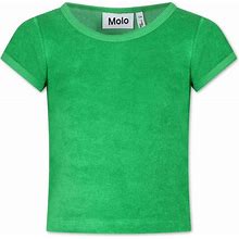 Molo - Raquel Terry-Cloth T-Shirt - Kids - Cotton/Polyester - 104 - Green