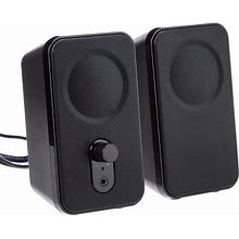Amazon Basics Computer Speakers For Desktop Or Laptop PC, AC-Powered (US Version), Black