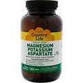 Country Life Magnesium Potassium Aspartate 180 Tabs