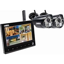 Cobra 4 Channel Wireless Surveillance System With 2 Cameras