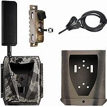 Spartan Ghost Verizon 4G LTE GC-W4gb Blackout IR Infrared Hunting Trail Camera Deluxe Package With 15Inch 10W Solar Panel (Ghost W/Lock Box, Locking
