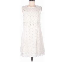 J.Crew Casual Dress: White Dresses - Women's Size 8