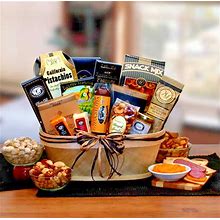 Gourmet Cheese, Nuts And Sausage Any Occasion Gift Basket From GBDS