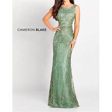 Cameron Blake 119644 Mother Of The Bride Evening Dress Sage Sz. 16