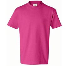 Hanes Authentic Youth T-Shirt (Wow Pink),XS