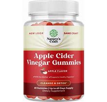 Apple Cider Vinegar Gummies With The Mother, Nature's Craft, 60Ct